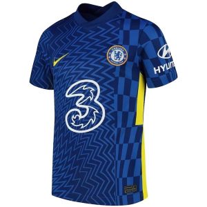Fotbalové Dresy Chelsea Domácí Dres 2021-2022 - Krátký Rukáv